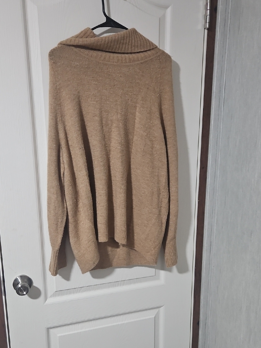 Banana Republic Tan Cowl Neck Sweater